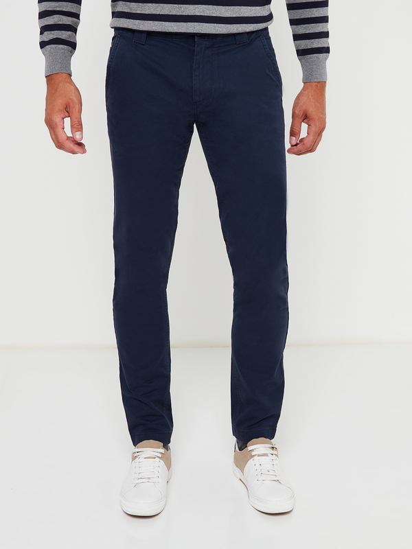 TOMMY JEANS Chino Coton Stretch Velout Bleu marine 1003638