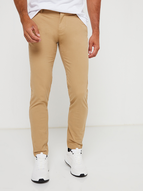 TOMMY JEANS Chino Coton Stretch Velout Camel 1003638