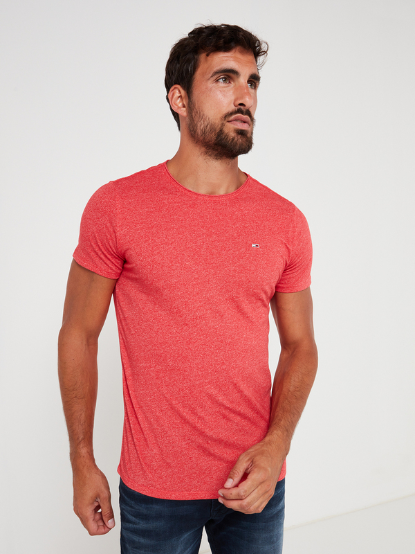 TOMMY JEANS Tee-shirt En Jersey Chin Rouge Photo principale