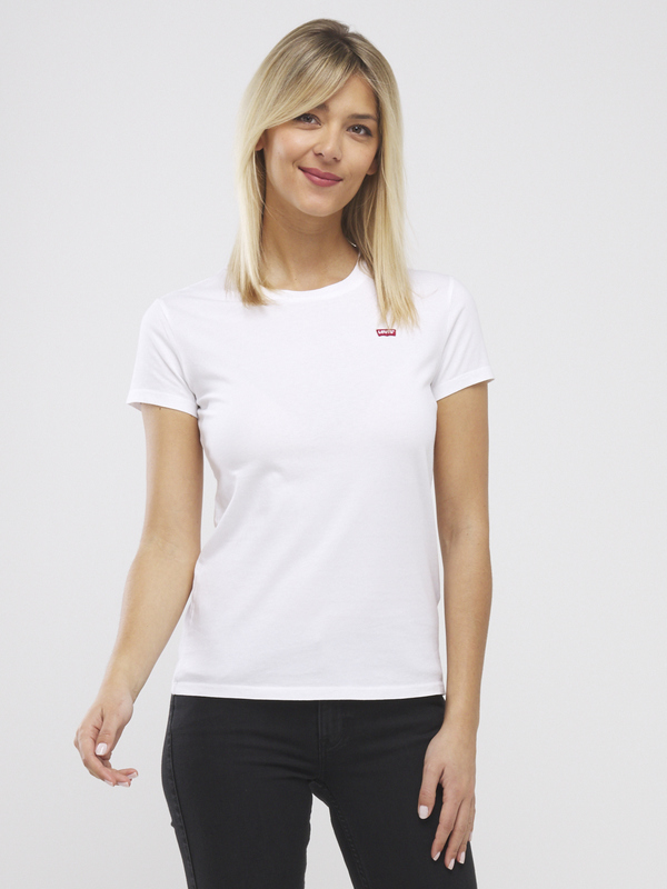 LEVI'S Tee-shirt Basic Logo Brod Blanc 1016871