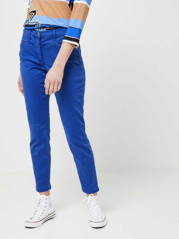 BETTY BARCLAY Pantalon Slim Ultra Stretch, 5 Poches Bleu Photo principale
