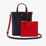 LACOSTE Cabas/shopping Rversible Lacoste Nf2991aa Marine 166 Rouge ? B50