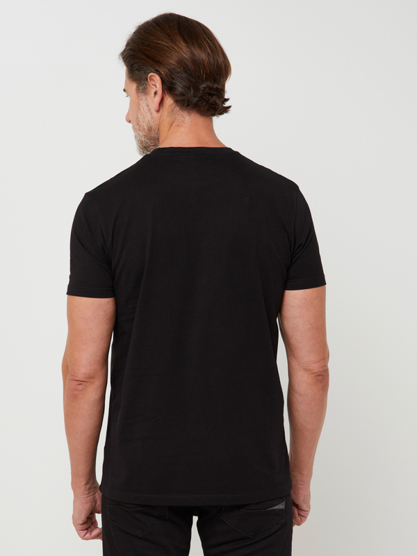 LE TEMPS DES CERISES Tee-shirt Manches Courtes 100% Coton Motif Plac Noir Photo principale