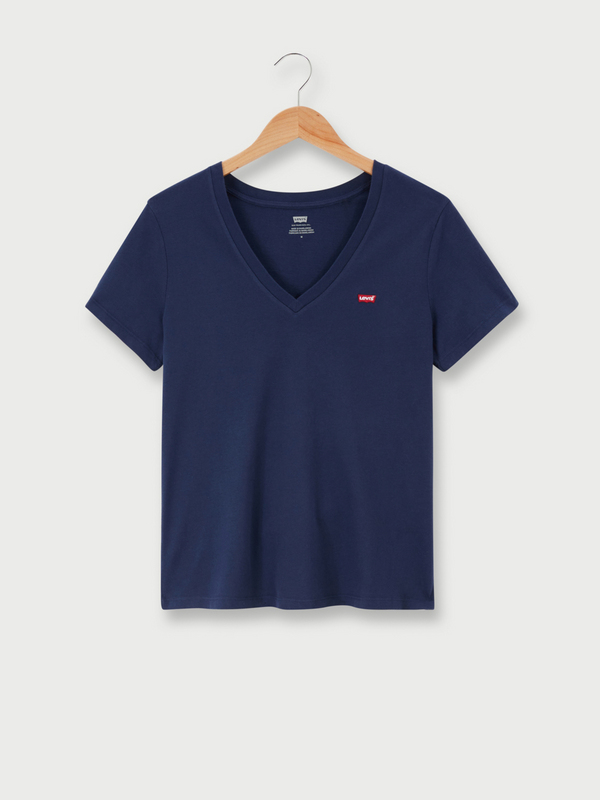 LEVI'S Tee-shirt Basic Perfect V-neck Bleu marine 1054407