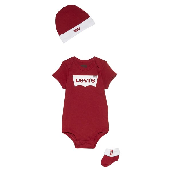 LEVI'S Coffret Levis Enfant Bottines Bonnet Body Rouge 1055519