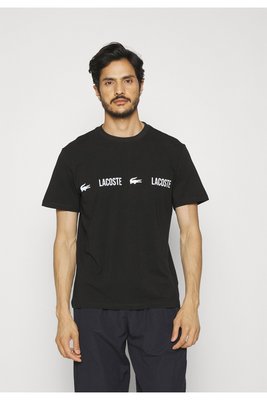 LACOSTE Tshirt Bande Logo  -  Lacoste - Homme 258 NOIR/BLANC