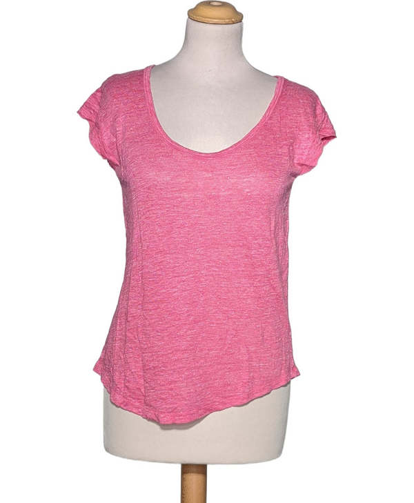 MASSIMO DUTTI SECONDE MAIN Top Manches Courtes Rose 1079897