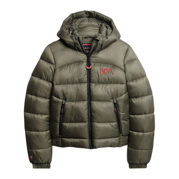 SUPERDRY Doudoune  Capuche Superdry Sport Puffer Bomber Olive Poudr Photo principale