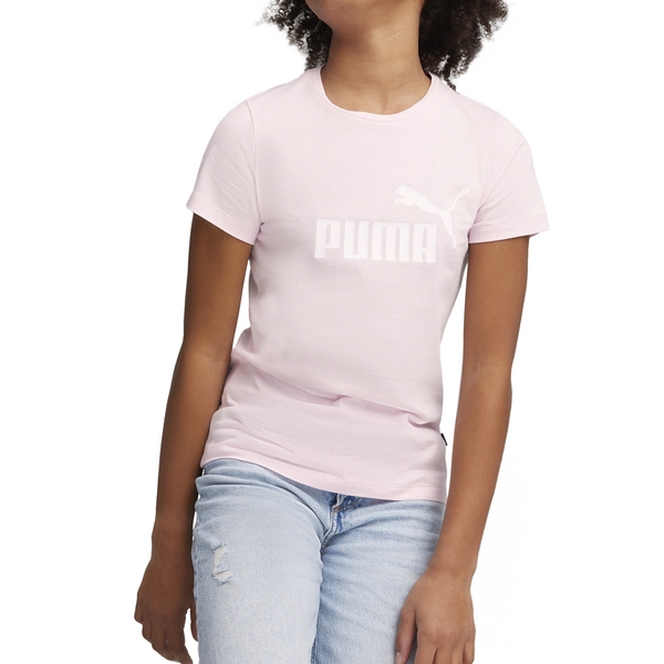 PUMA Tee Shirt Enfant Junior Puma Ess Logo Rose Photo principale