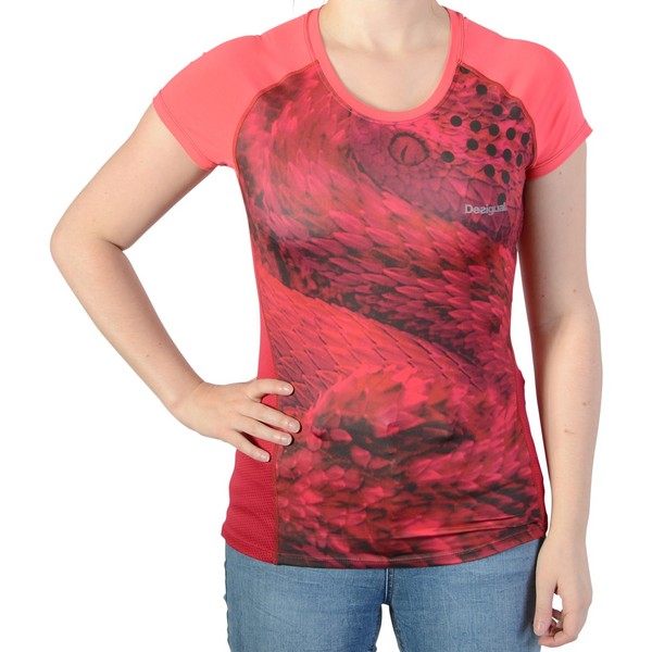 DESIGUAL Tee Shirt Desigual Purpura Rouge 1084128