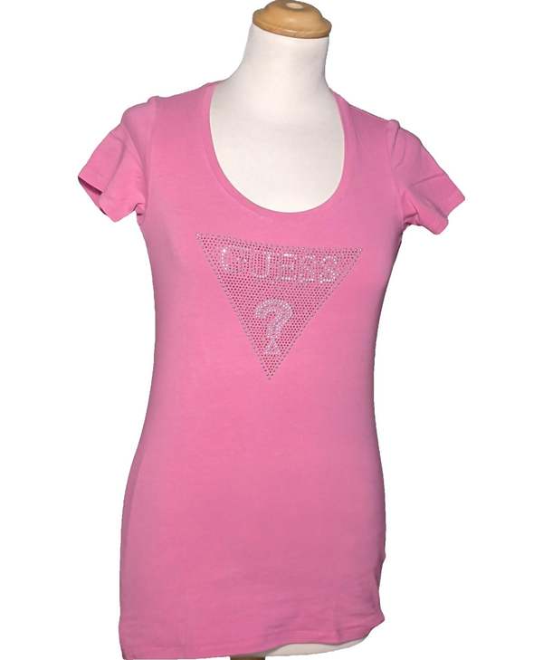 GUESS Top Manches Courtes Rose