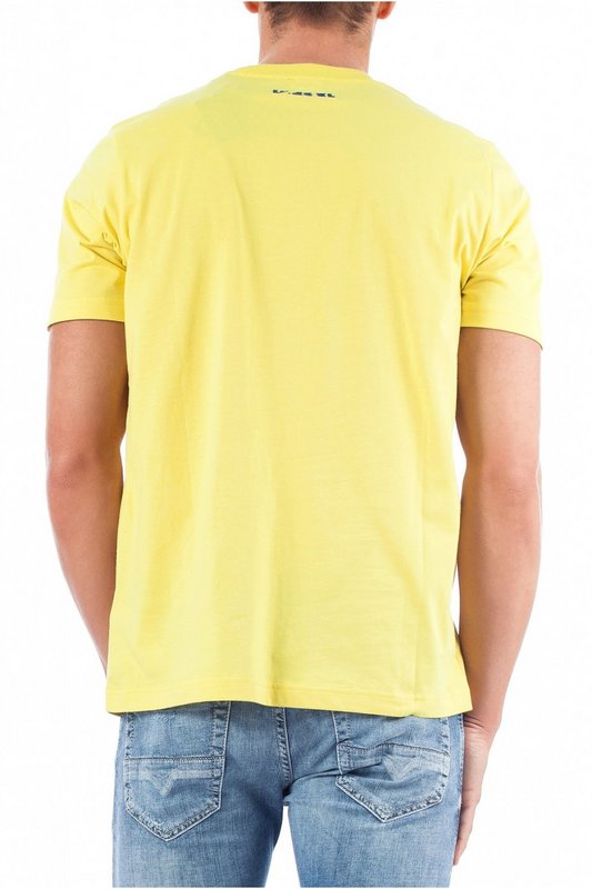 DIESEL Tee Shirt Coton  Message  -  Diesel - Homme 21Y jaune Photo principale