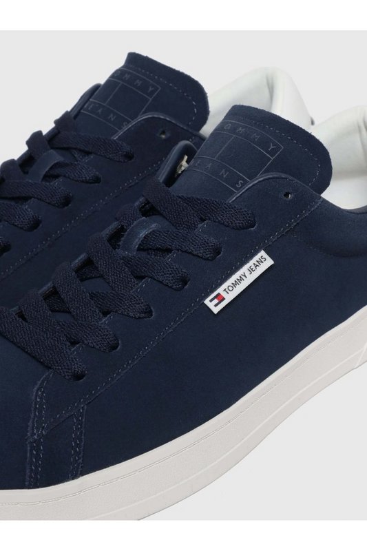 TOMMY JEANS Sneakers Basses Cuir Suede  -  Tommy Jeans - Homme C1G Dark Night Navy Photo principale