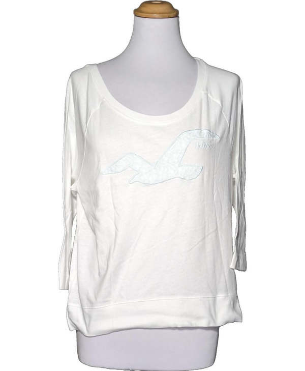 HOLLISTER SECONDE MAIN Top Manches Longues Blanc 1091805