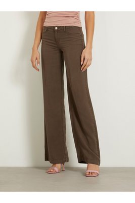 GUESS Pantalon Large 100% Lyocell  -  Guess Jeans - Femme G1EL GENERAL BROWN