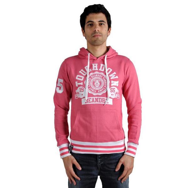 BE AND BE TOUCHDOWN Sweat Be And Be Touchdown Rib Fushia  Blanc Rose Photo principale