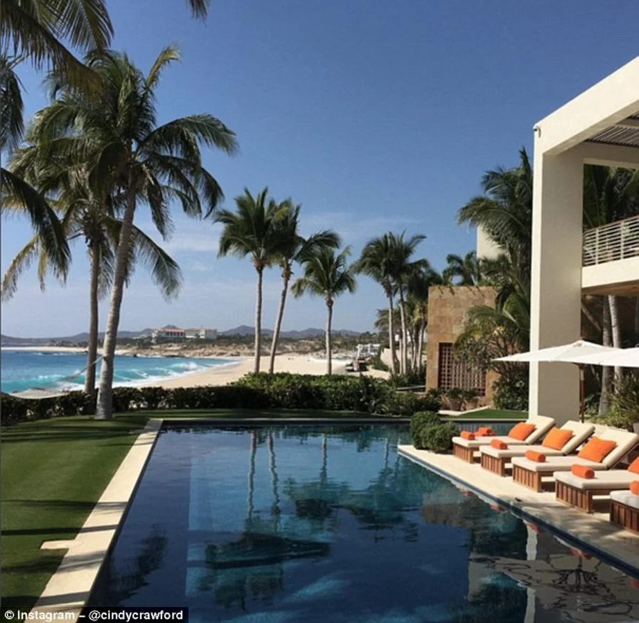 Luxury tropical near-beach swimming pool