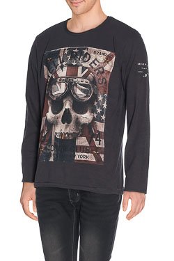 Tee-shirt manches longues DEELUXE W16155 Gris fonc