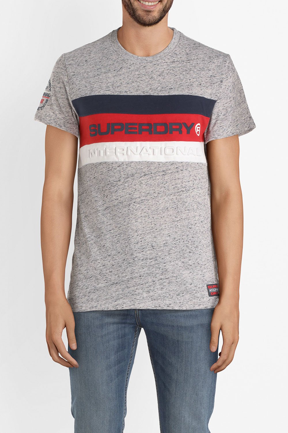 Tee-shirt SUPERDRY M10107ST Gris