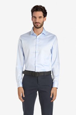 Chemise manches longues ODB 53OD1CV901 Bleu ciel