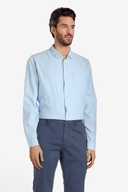 Chemise manches longues TIBET 55TI1CS714 Bleu ciel