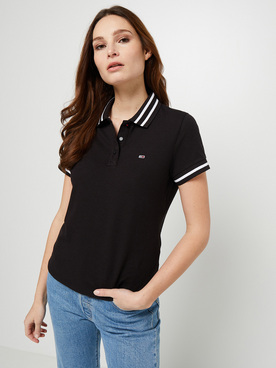 Polo TOMMY JEANS TJW TIPPING POLO Noir