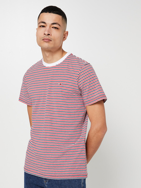 Tee-shirt TOMMY JEANS STRIP MARIN Rouge