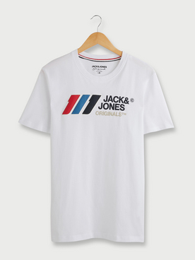 Tee-shirt JACK AND JONES JORSLOPE TEE SS Blanc