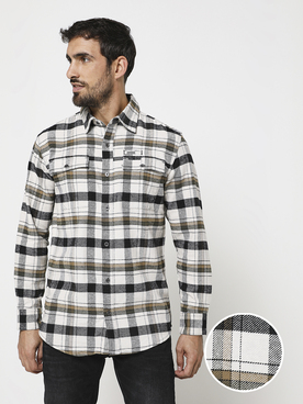 Chemise manches longues ALL TERRAIN GEAR X WRANGLER FLANNEL Beige