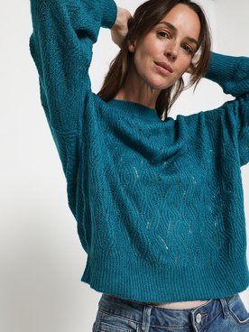 Pull ESPRIT 092CC1I312 Bleu Canard