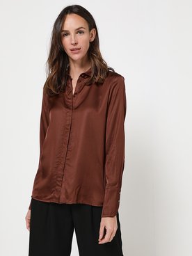 Chemise manches longues ESPRIT 992EO1F311 Marron