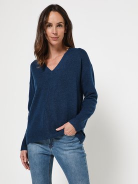Pull ESPRIT 992EE1I350 Bleu