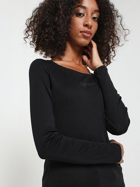 Tee-shirt manches longues ESPRIT 992EE1K380 Noir