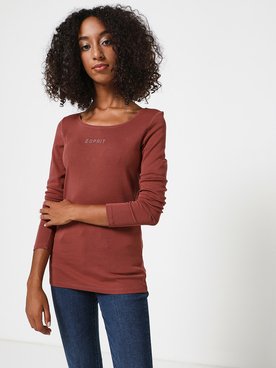 Tee-shirt manches longues ESPRIT 992EE1K380 Brique