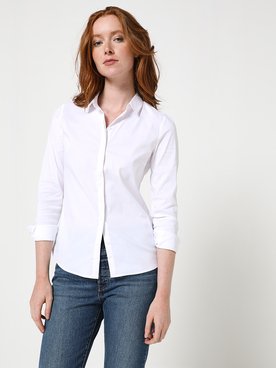 Chemise manches longues ESPRIT 992EO1F318 Blanc