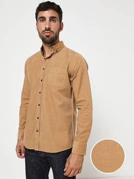 Chemise manches longues BASEFIELD 219017370 Camel