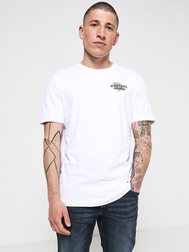 Tee-shirt MUSTANG ALEX C BACKPRINT Blanc