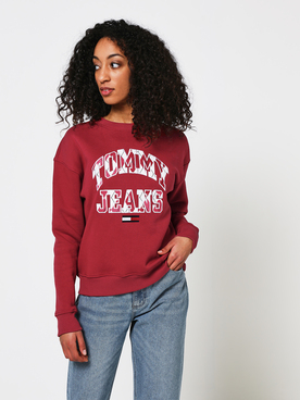 Sweat-shirt TOMMY JEANS BXY COLLEGE Rouge