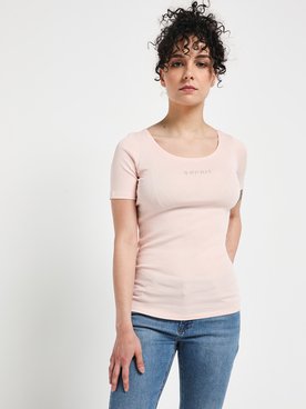 Tee-shirt ESPRIT 012EE1K335 Rose clair