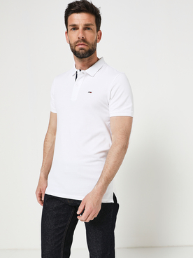 Polo TOMMY JEANS SOLID POLO Blanc