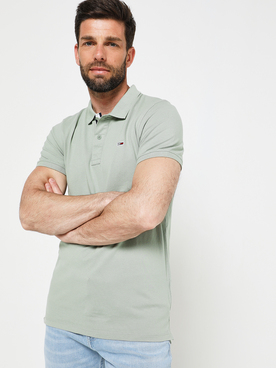 Polo TOMMY JEANS SOLID POLO Vert