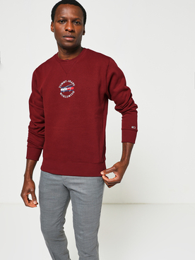 Sweat-shirt TOMMY JEANS TIMELESS TOMMY Rouge bordeaux