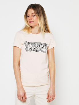 Tee-shirt LEVI'S® BAT FLEUR Rose