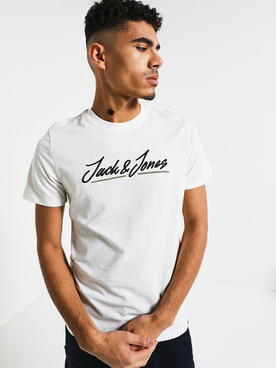Tee-shirt JACK AND JONES JORTONS UP T Blanc