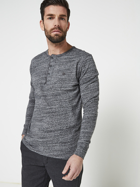 Tee-shirt manches longues JACK AND JONES BLULIAM Gris