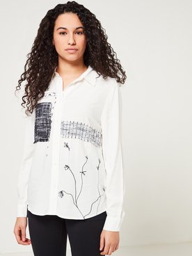 Chemise manches longues DESIGUAL 22SWCW35 Blanc