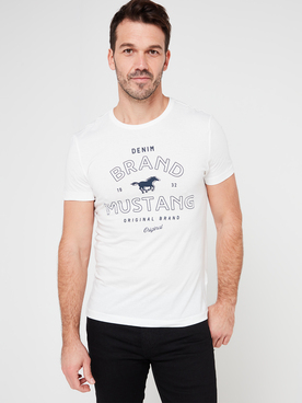 Tee-shirt MUSTANG AARON C MUSTANG Blanc