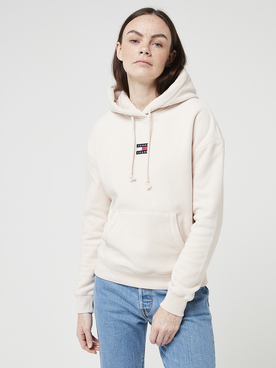 Sweat-shirt TOMMY JEANS CENTER BADGE HOODIE Beige