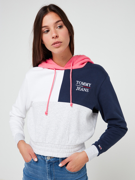 Sweat-shirt TOMMY JEANS COLORBLOCK HOODIE Gris