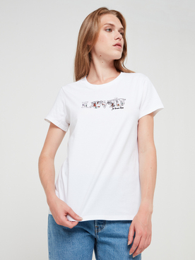 Tee-shirt LEVI'S® MODERN LOGO SAISON Blanc